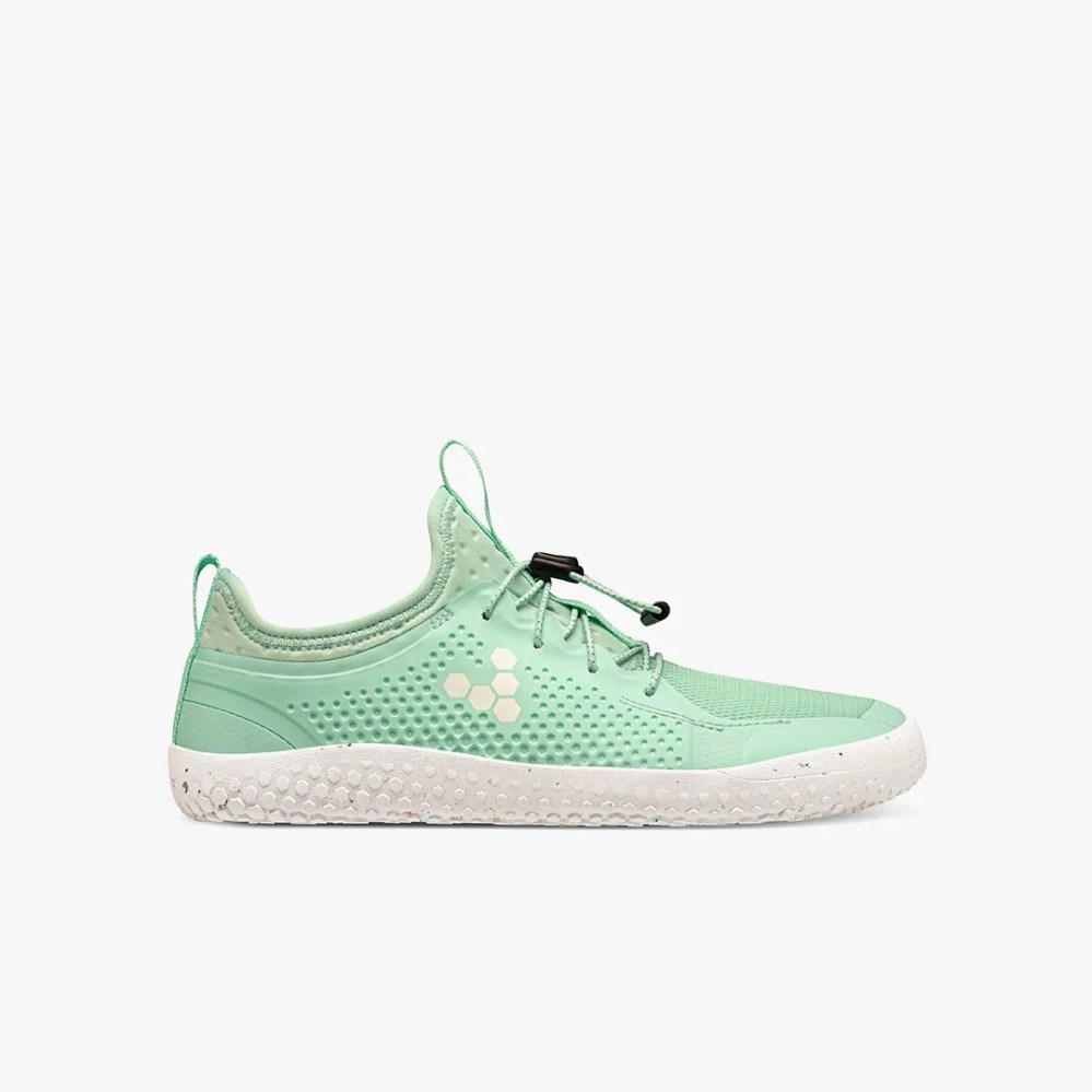 Vivobarefoot Primus Sport II Juniors Trainers Mint UK JFZK